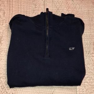 Vineyard Vines Womens Dark Blue Quarterzip, size M